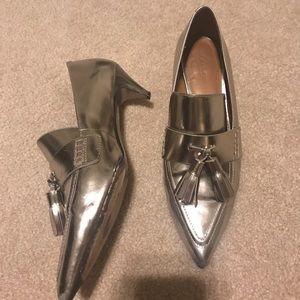 Coach Betty Loafers Silver